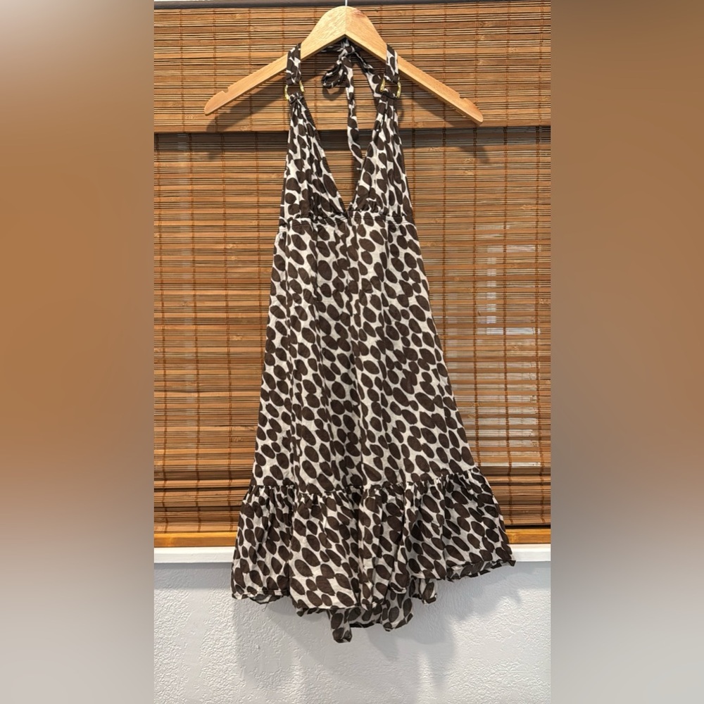 La Blanca by Rod Beattie Brown Polka Dot Dress